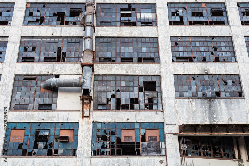 Side of abandoned factory Side of abandoned factory