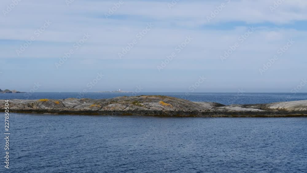 Ocean view from Atlantic road in Norway Europe. Norwegian coastline. Tourist attraction. Ocean view from Atlantic road in Norway Europe. Norwegian coastline. Tourist attraction.