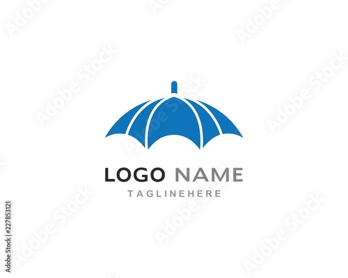 umbrella logo vector