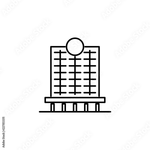 Building icon. Element of building for mobile concept and web apps iicon. Thin line icon for website design and development, app development. Premium icon photo