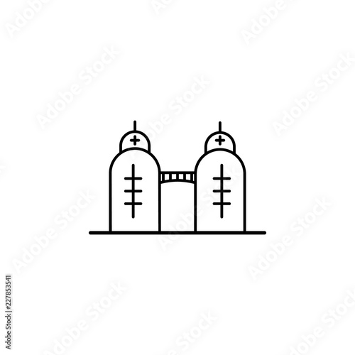 Building, birdge icon. Element of building for mobile concept and web apps iicon. Thin line icon for website design and development, app development. Premium icon