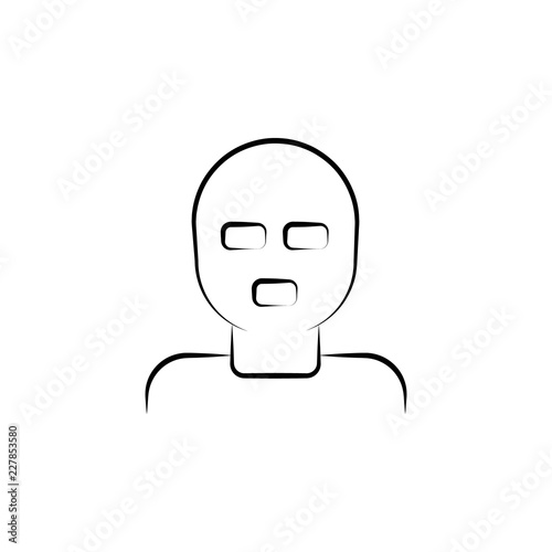bandit, mafia, robber ,gang, criminal icon. Element of crime icon for mobile concept and web apps. Hand drawn bandit, mafia, robber ,gang, criminal icon can be used for web