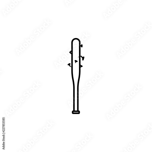 baseball  bat  gang  criminal icon. Element of crime icon for mobile concept and web apps. Hand drawn baseball  bat  gang  criminal icon can be used for web and mobile