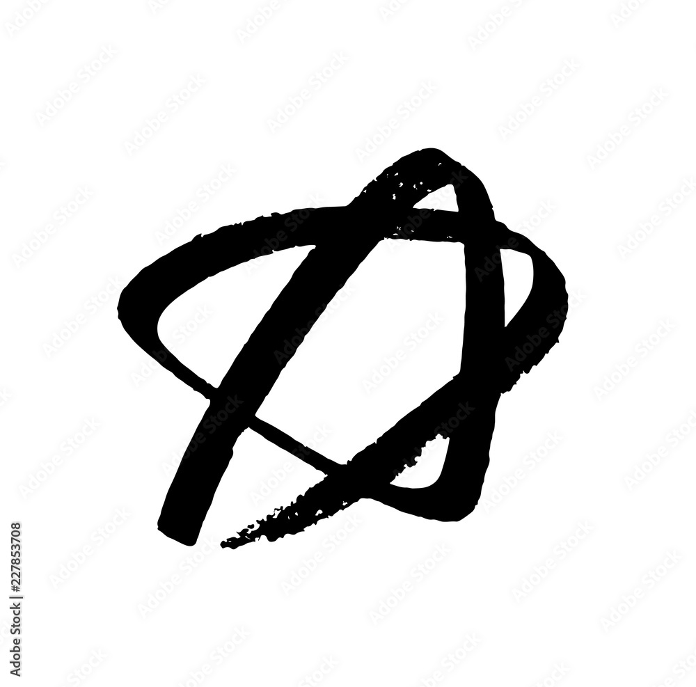 Black and white simple brush stroke or marker textured illustration of a star logo with natural rough edges. Custom star logo with rounded soft lines or outlines. Brush strokes of star logo symbol. Black and white simple brush stroke or marker textured illustration of a star logo with natural rough edges. Custom star logo with rounded soft lines or outlines. Brush strokes of star logo symbol.