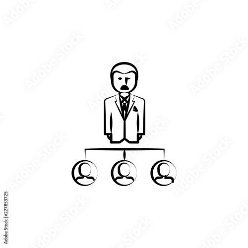 gang, criminal, godfather, Mafioso icon. Element of crime icon for mobile concept and web apps. Hand drawn gang, criminal, godfather, Mafioso icon can be used for web and mobile