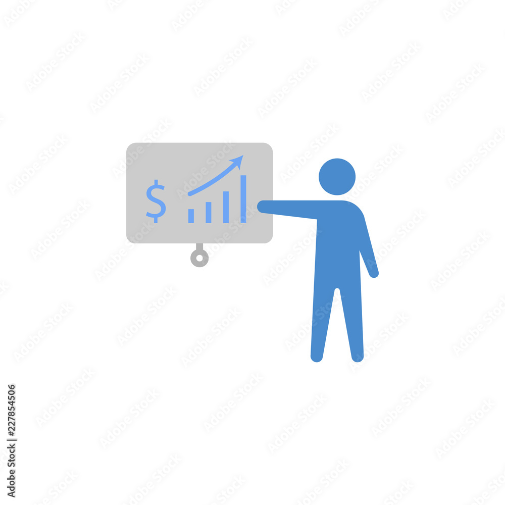 Budget, dollar, Money, presentation, profit two color blue and gray icon