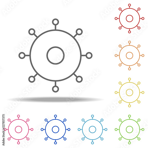 bacterium icon. Elements of Bacteria in multi color style icons. Simple icon for websites, web design, mobile app, info graphics