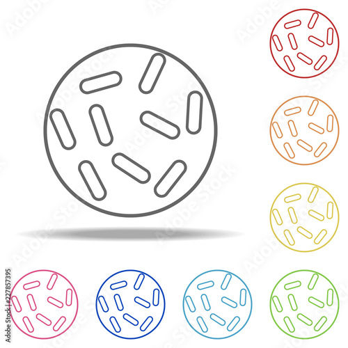 bacteria icon. Elements of Bacteria in multi color style icons. Simple icon for websites, web design, mobile app, info graphics