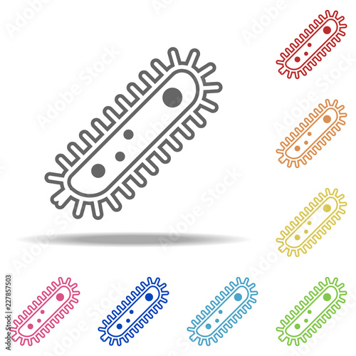 microbe icon. Elements of Bacteria in multi color style icons. Simple icon for websites, web design, mobile app, info graphics