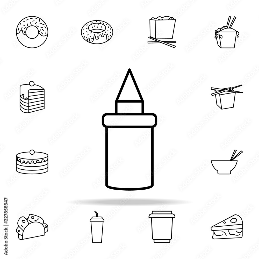 plastic cup icon. Fast food icons universal set for web and mobile