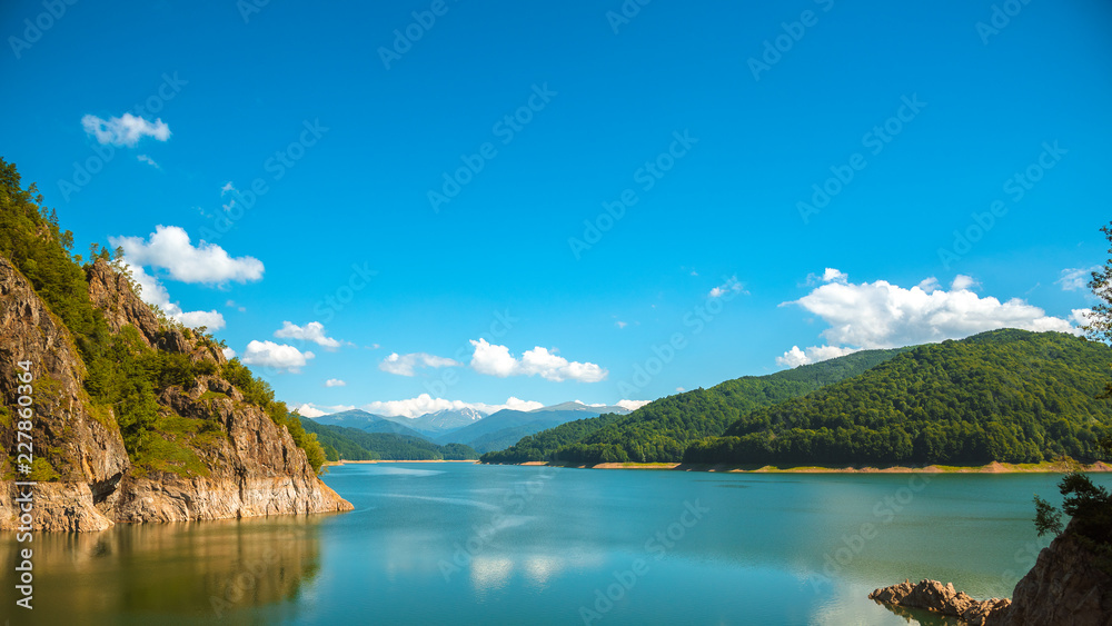Vidraru Lake in Romania
