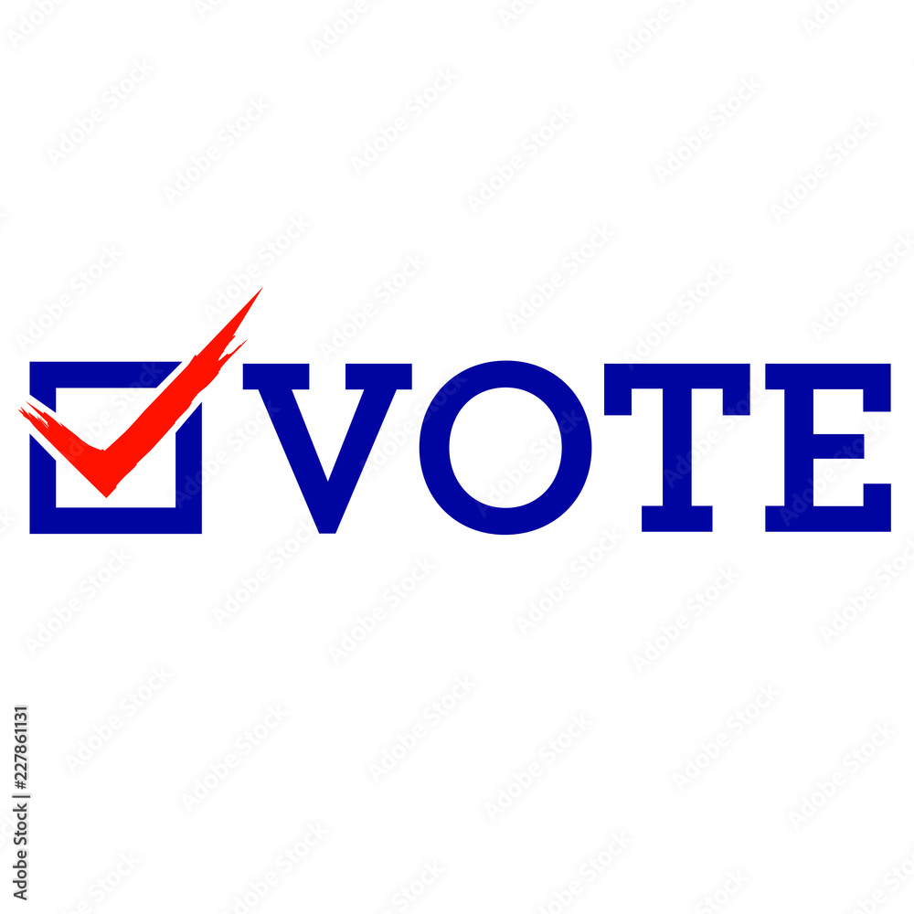 Election Vote Check Box Vector Illustration Symbol Stock Vector Adobe