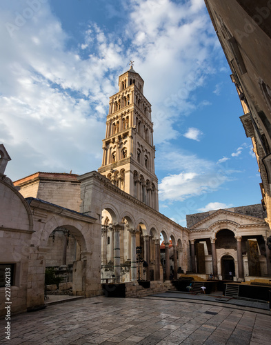 Saint Domnius Cathedral in Split, Croatia, originated in the 7th century AD in the Diocletian's Mausoleum photo