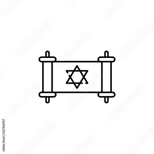 torah 08 icon. Element of judaism for mobile concept and web apps iicon. Thin line icon for website design and development, app development. Premium icon
