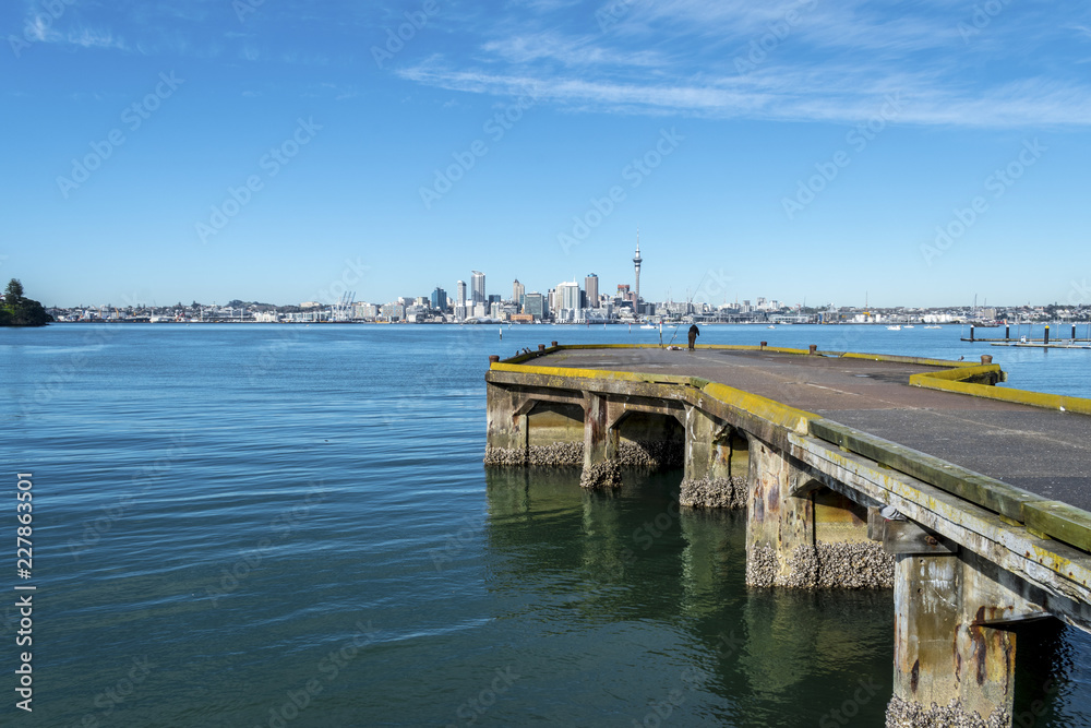 Bayswater Wharf Auckland New Zealand; Popular Fishing Spot