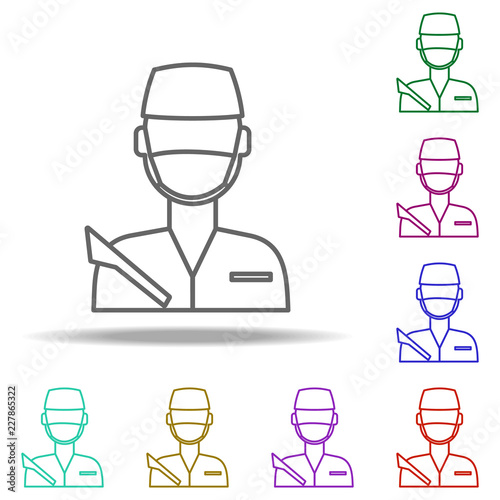 surgeon line icon. Elements of Medicine in multi color style icons. Simple icon for websites, web design, mobile app, info graphics