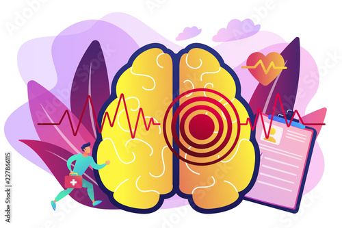Stroke concept vector illustration.