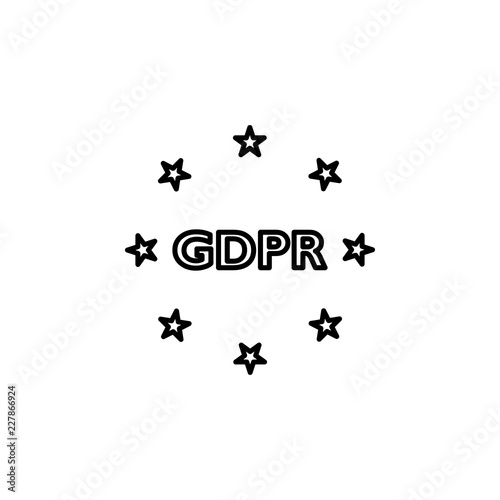 Compliance, gdpr icon. Element of general data project icon for mobile concept and web apps. Thin line Compliance, gdpr icon can be used for web and mobile