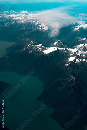 Canadian Mountains from the Air