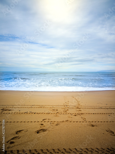 beach and sea