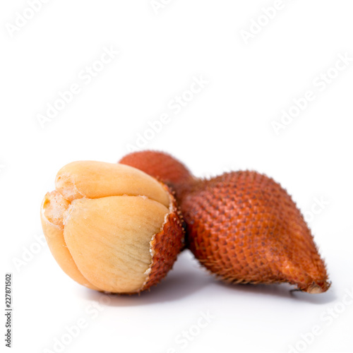 waive tropical fruit isolated on a white
