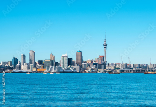 Auckland City View from Bayswater Wharf Auckland New Zealand