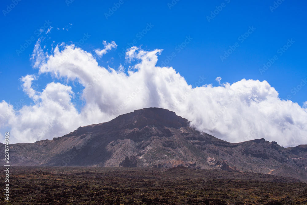 Great view in Las Cañadas del Teide National Park.  Tenerife. Canary Islands..Spain