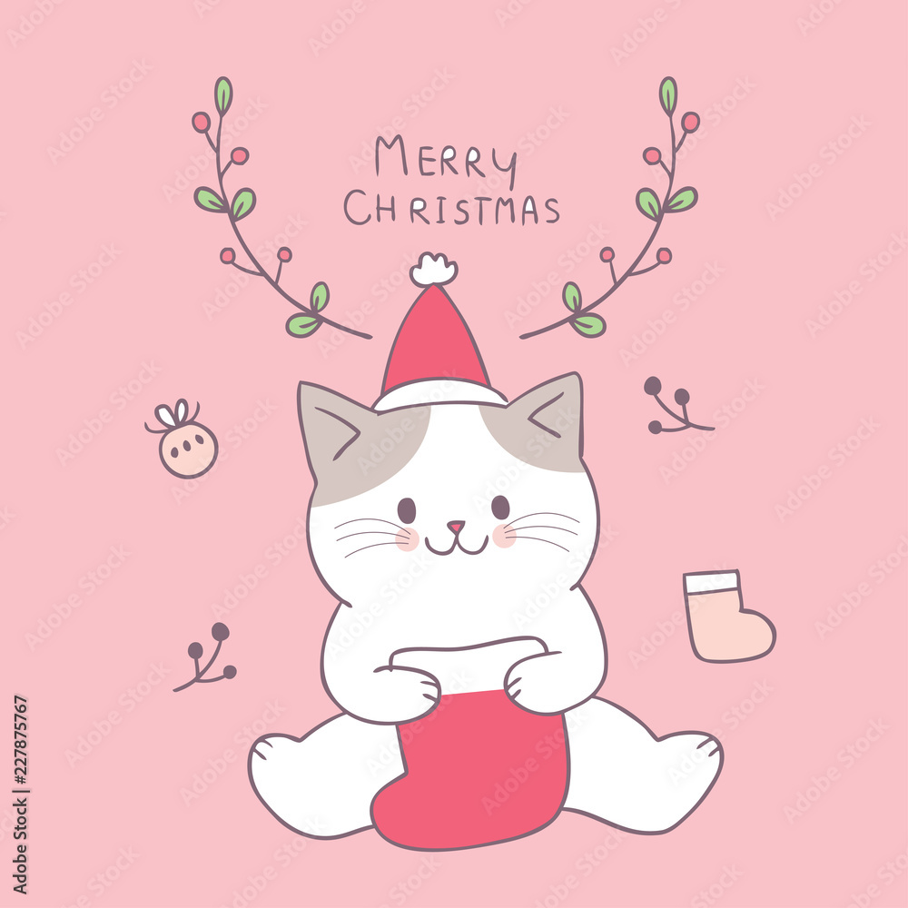Christmas Cartoon Cat
