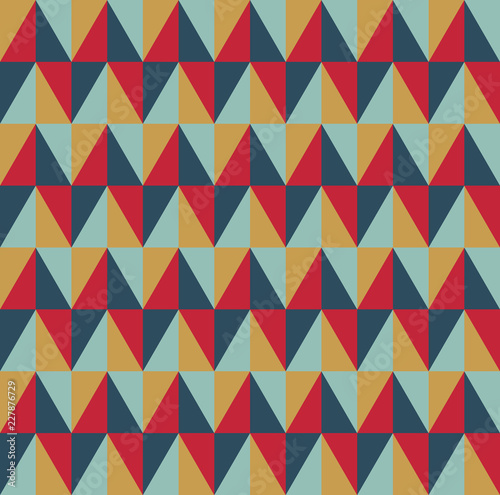 Wallpaper Mural Mosaic of colored triangles, zigzags. Seamless pattern Torontodigital.ca