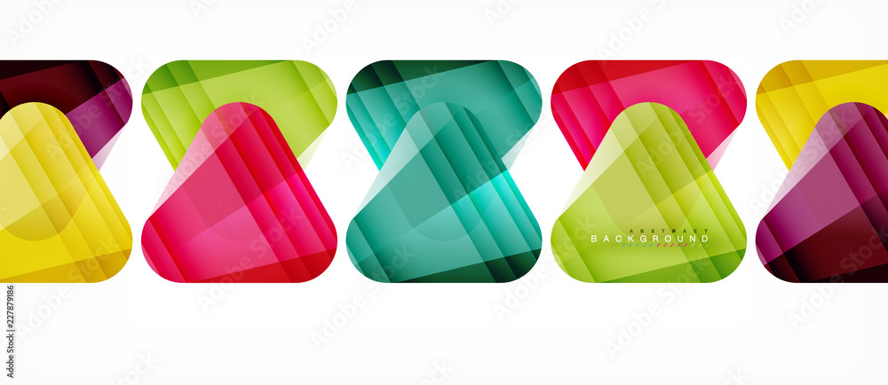 Glass triangles modern geometric composition, abstract background Glass triangles modern geometric composition, abstract background