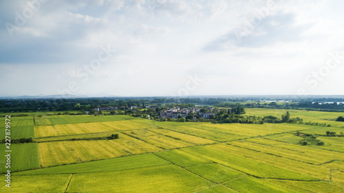 Autumn rural scenery in southern anhui province, China