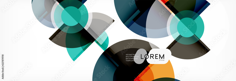 Vector fantastic circle modern geometric background template Vector fantastic circle modern geometric background template