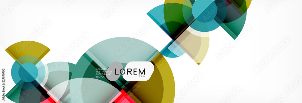 Vector fantastic circle modern geometric background template Vector fantastic circle modern geometric background template