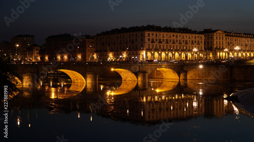 Turin at night / Torino, Italy.