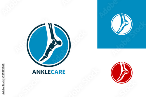 Ankle Care Logo Template Design Vector, Emblem, Design Concept, Creative Symbol, Icon