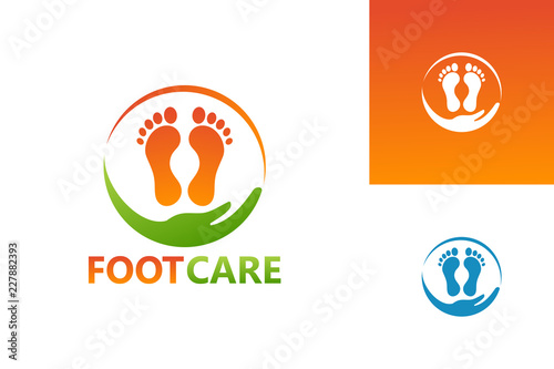 Foot Care Logo Template Design Vector, Emblem, Design Concept, Creative Symbol, Icon