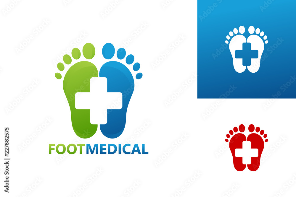 Foot Medical Logo Template Design Vector, Emblem, Design Concept, Creative Symbol, Icon Foot Medical Logo Template Design Vector, Emblem, Design Concept, Creative Symbol, Icon