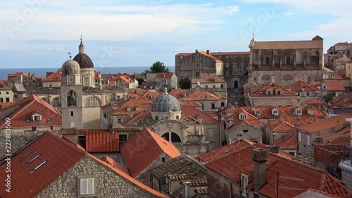 Wallpaper Mural 4K. Dubrovnik Old Town, known as one of the world’s finest and most perfectly preserved medieval cities in the world, located in Croatia. Views from the wall-Adrian Torontodigital.ca