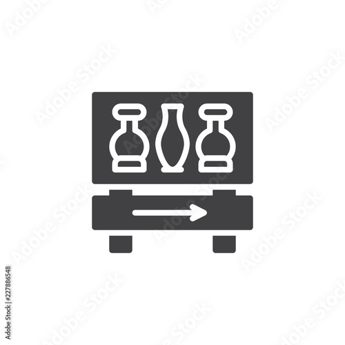 Museum guidepost vector icon. filled flat sign for mobile concept and web design. simple solid icon. Symbol, logo illustration. Pixel perfect vector graphics