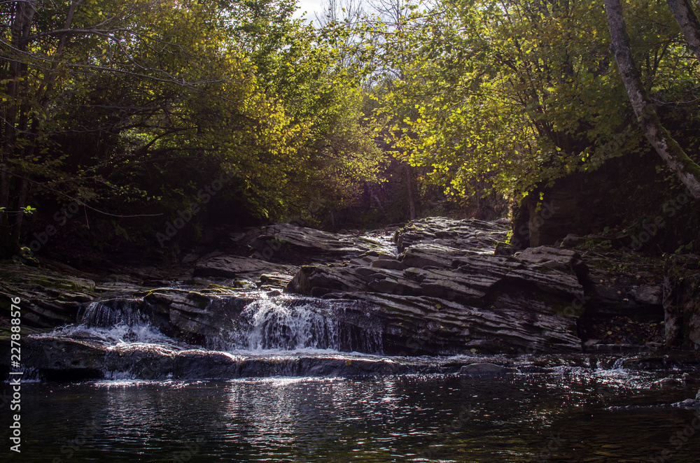 Obraz premium wodospad Bieszczady