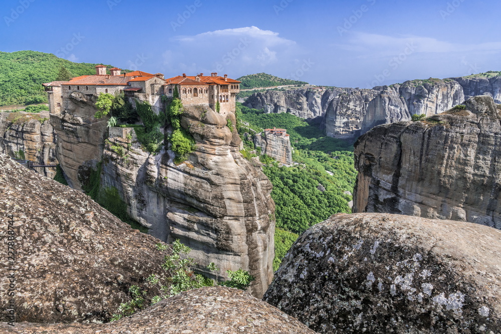 Monastery in the rocks in Central Greece