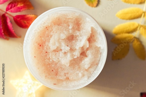 body scrub in a beautiful composition