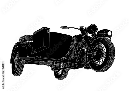 motorcycle silhouette vector