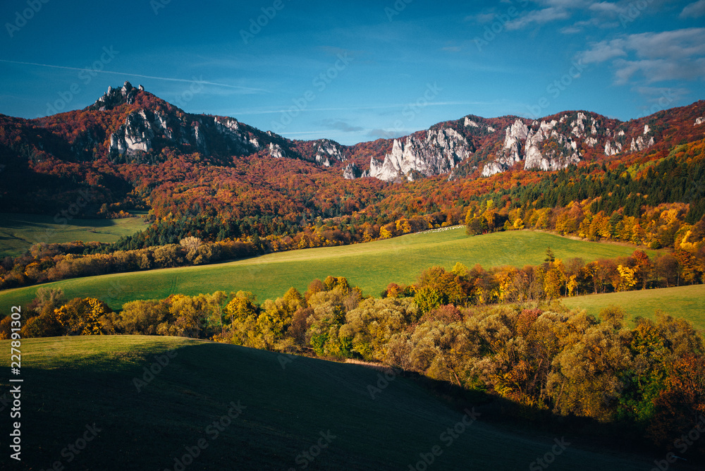 Autumn landscape, Sulov, slovakia