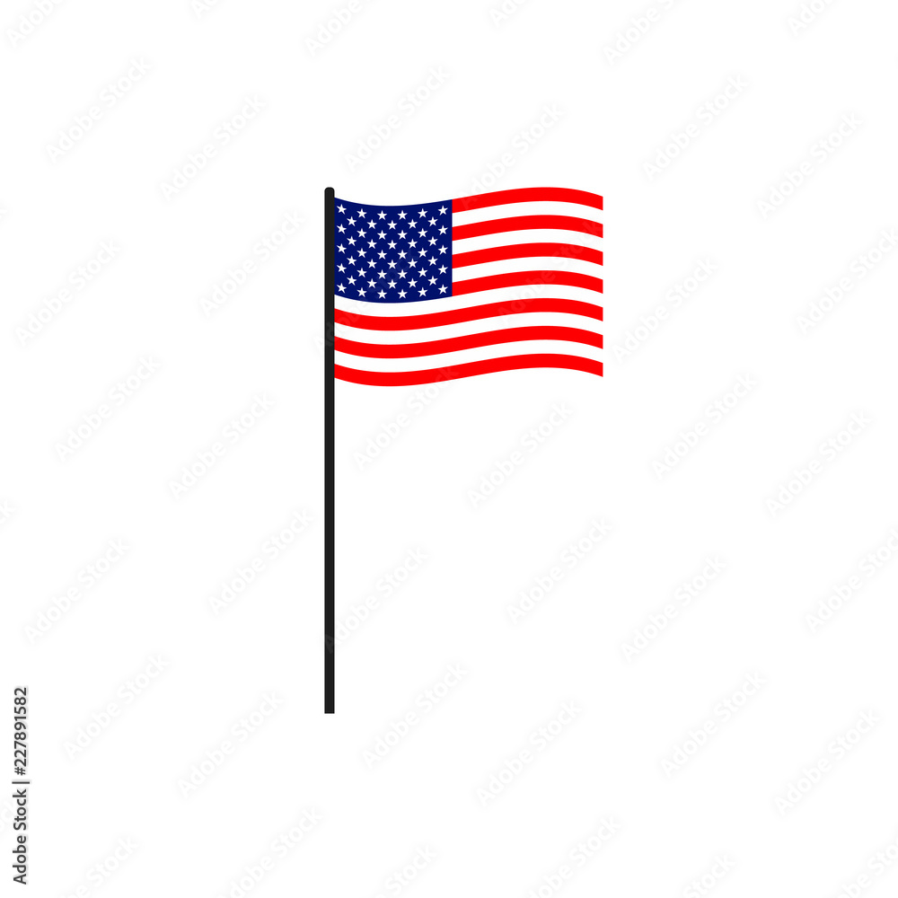 Obraz premium United States national flag