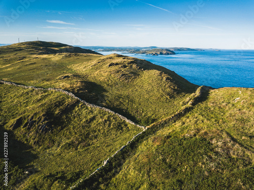 Aerial view of the Cape Clear Island
