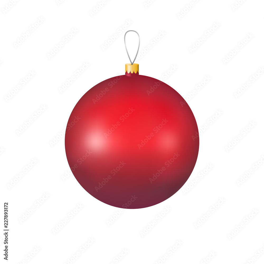 Red glass Christmas ornaments ball for decorations and design. Red glass Christmas ornaments ball for decorations and design.