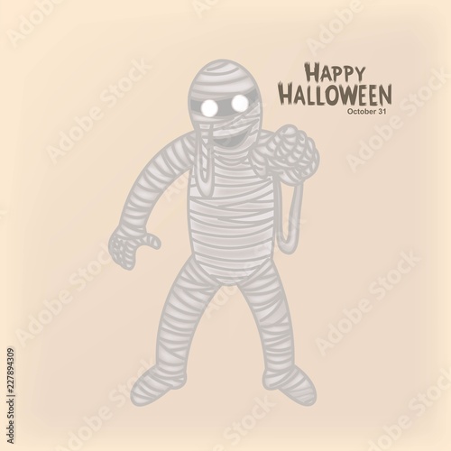 Halloween mummy cartoon © firdausm601