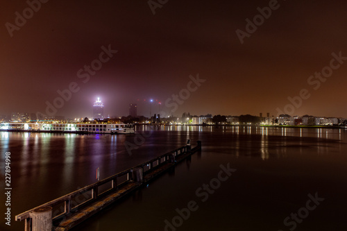 Amsterdam port at night © technikiel