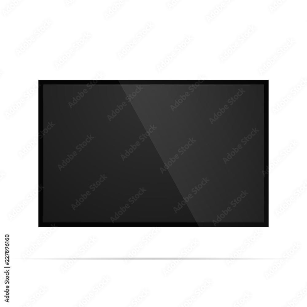 Realistic tv screen mock up Realistic tv screen mock up